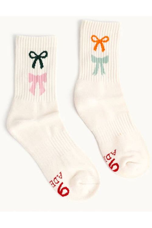 Multicolor Bows Socks