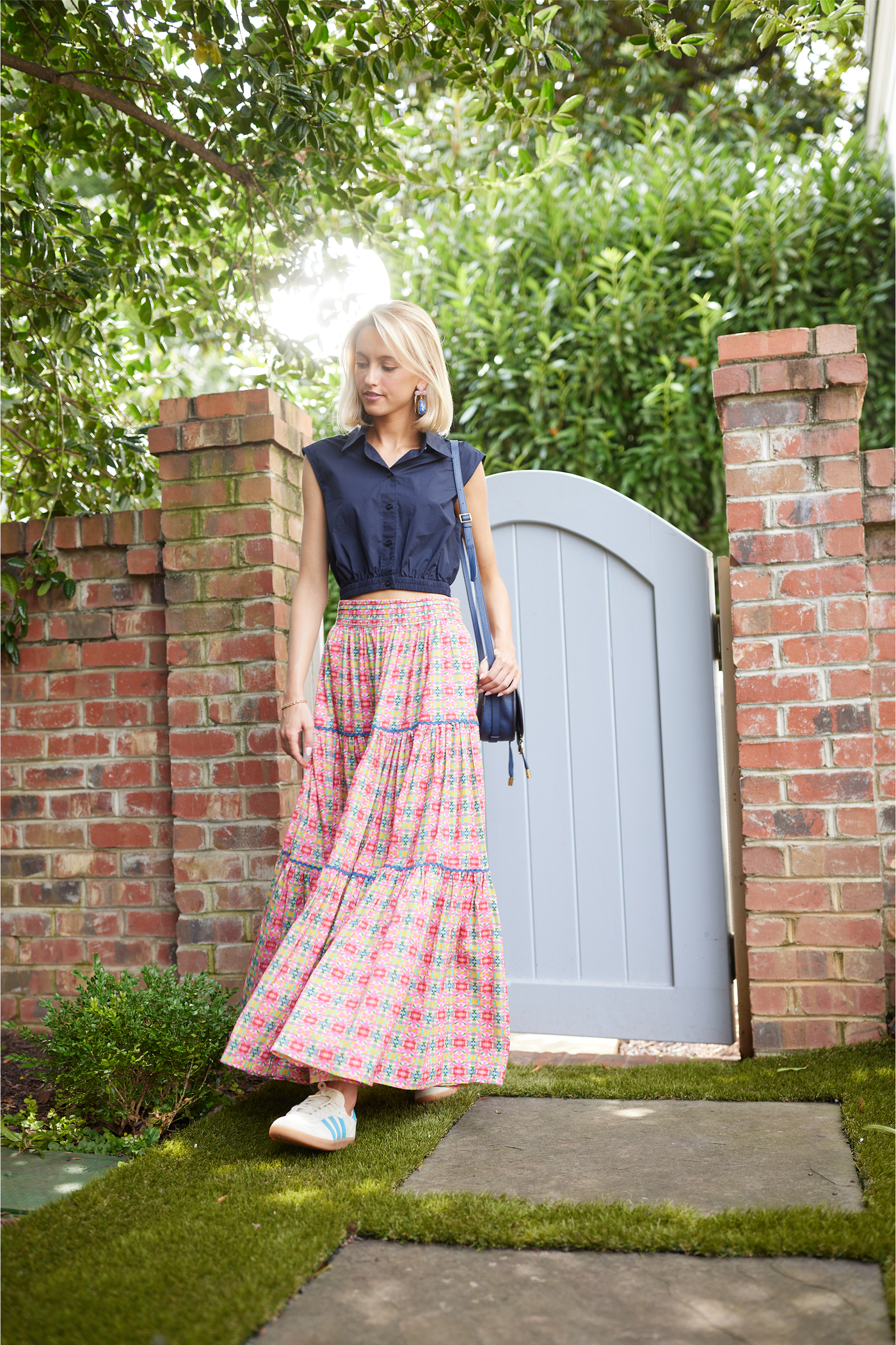 Tiered Maxi Skirt - Moroccan Pink