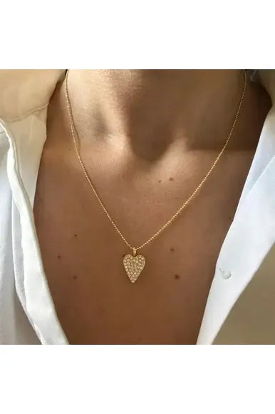 Camelia Heart Necklace