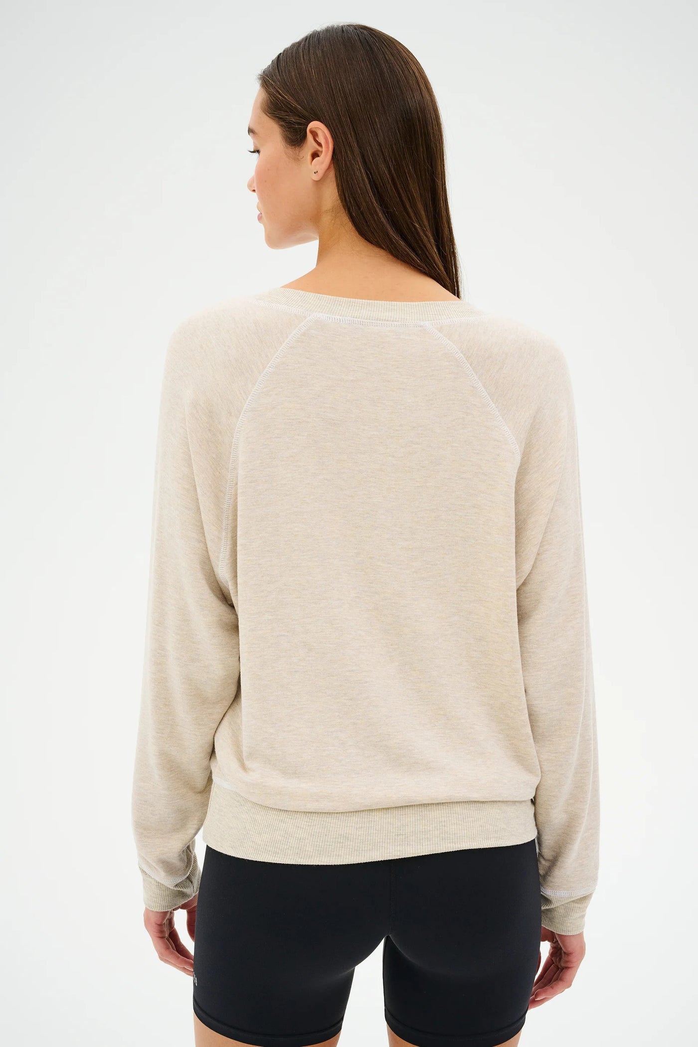 Bennie Fleece V-Neck-Oatmeal