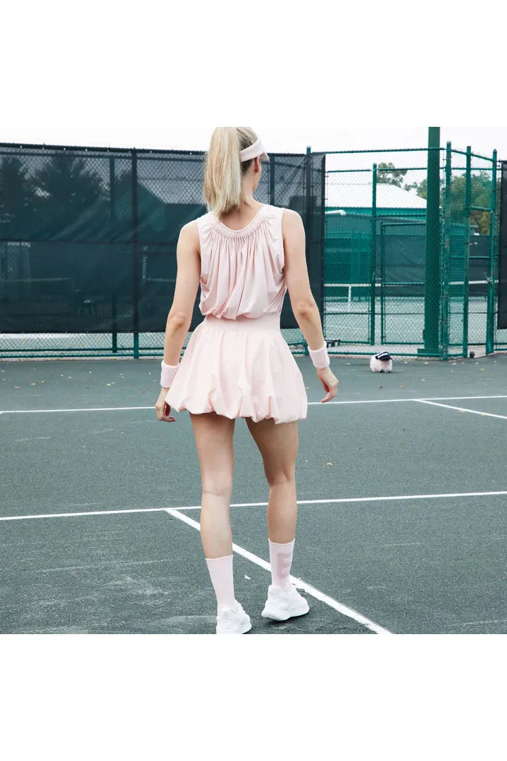 Serena Bubble Tennis Skirt Pink