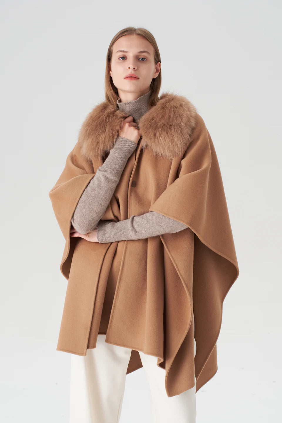 Cashmere Blend Cape