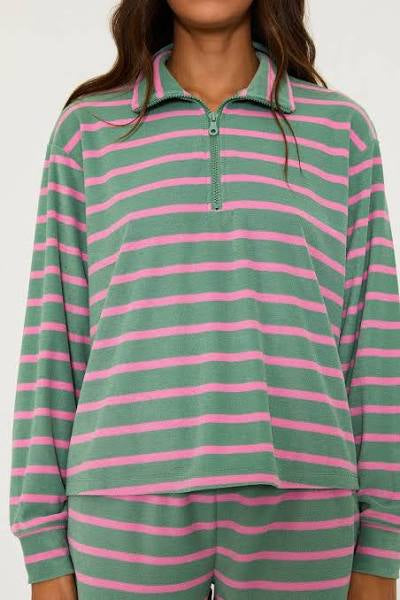 Sonia Terry Cloth Quarter Zip