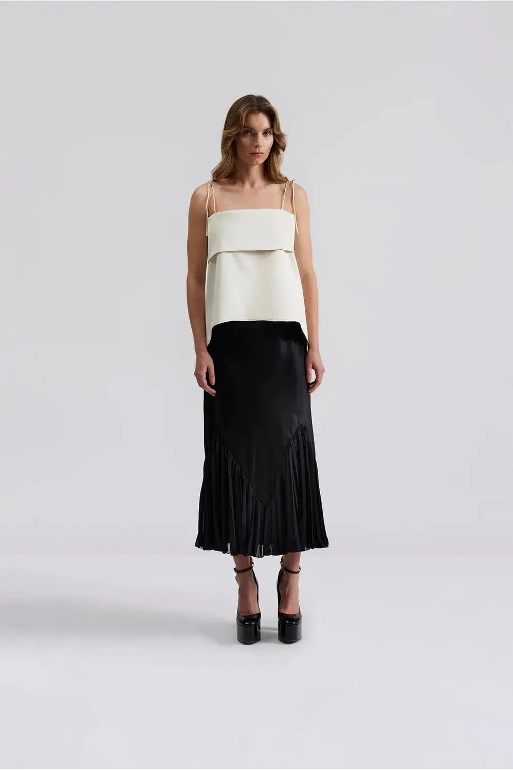 Penelope Frill Detailed Midi Skirt