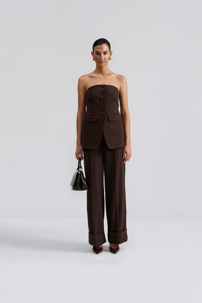 Jordyn Mid High Rise Wide Pants