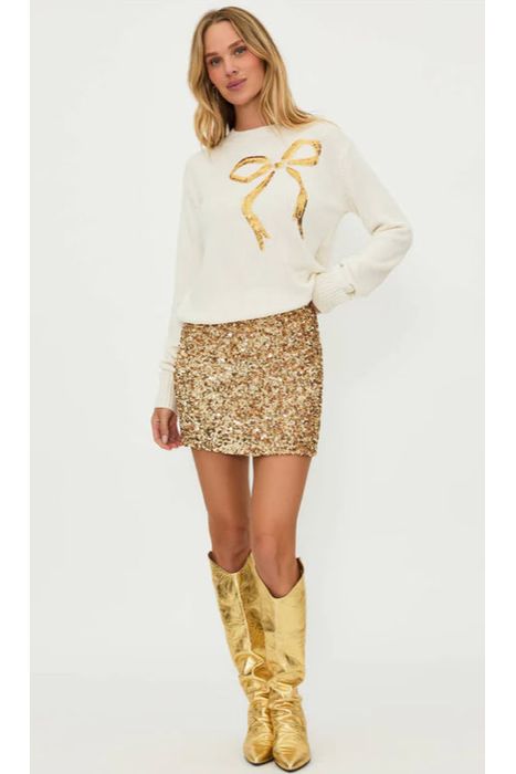 Trixie Skirt Gold Sequin