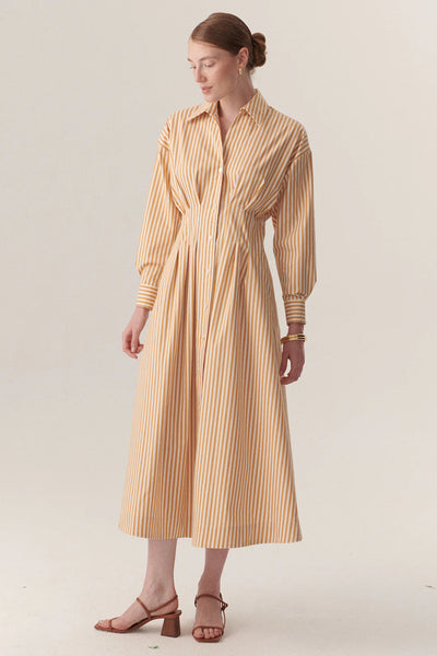 Exquise Sutton Striped Long Dress