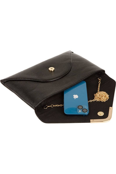 Black Envelope Clutch