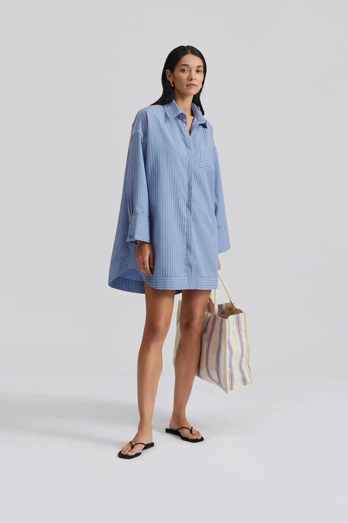 Bianca Striped Shirt Dress