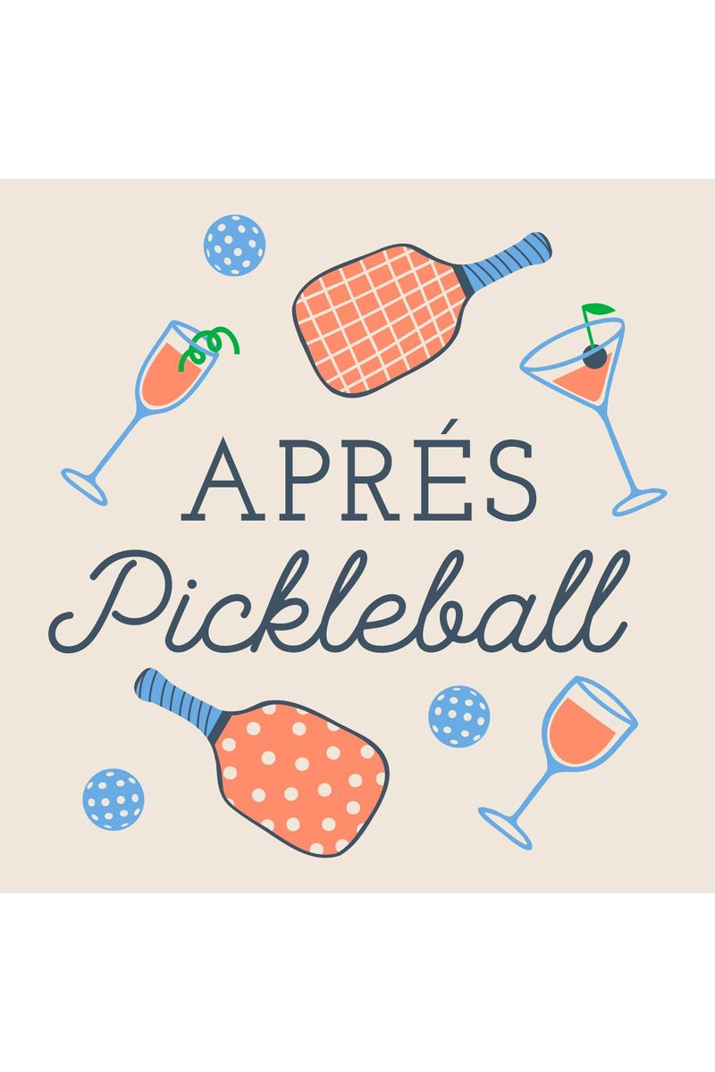 Apres Pickleball Cocktail Napkins