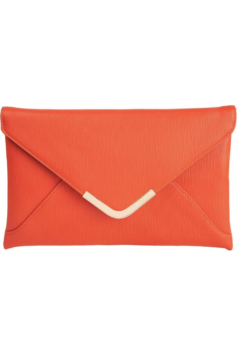 Orange Envelope Clutch