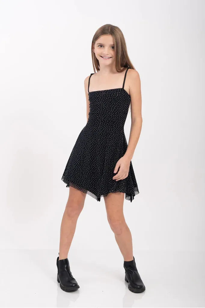 Silver Stud Girls Dress