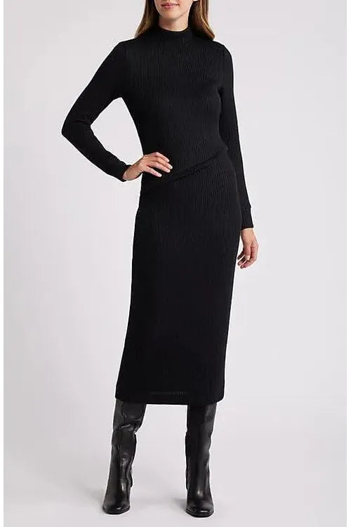 Valentina L/S Turtleneck Dress