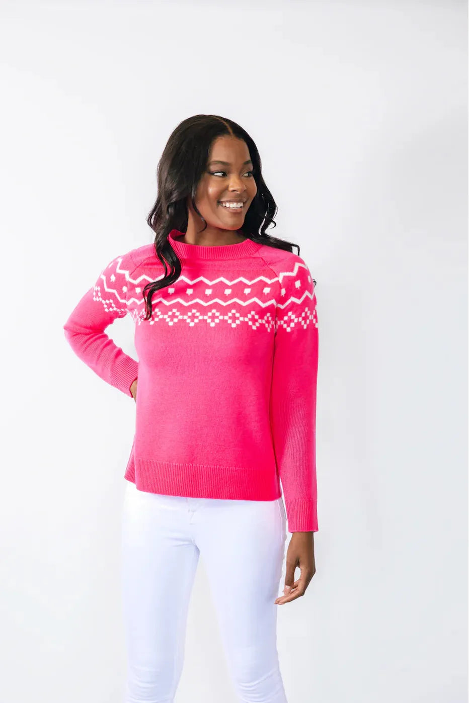 Hibiscus Fair Isle Sweater