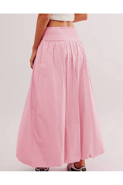 Wide Waistband Bubble Skirt