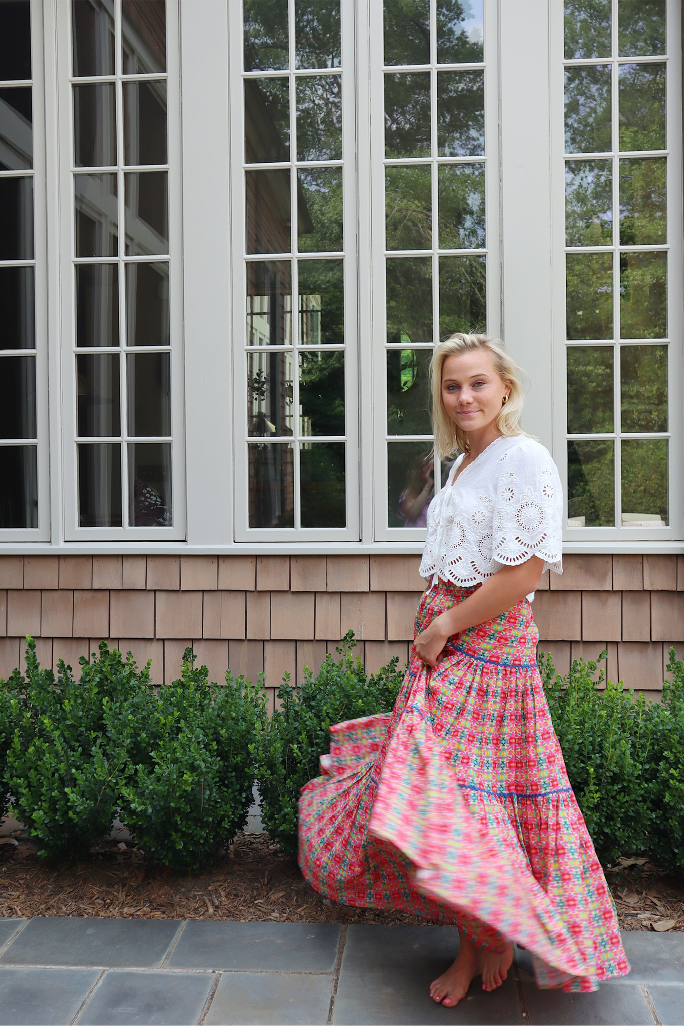 Tiered Maxi Skirt - Moroccan Pink