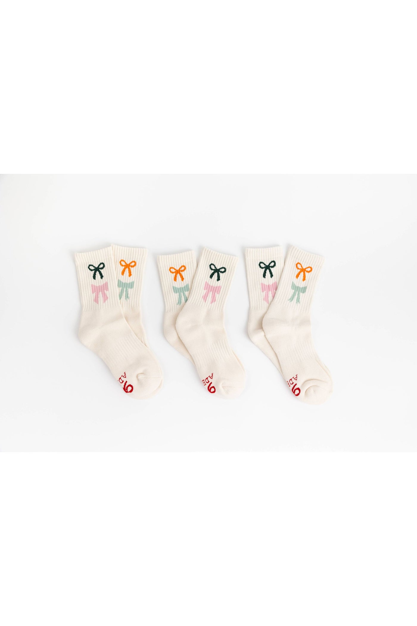 Multicolor Bows Socks