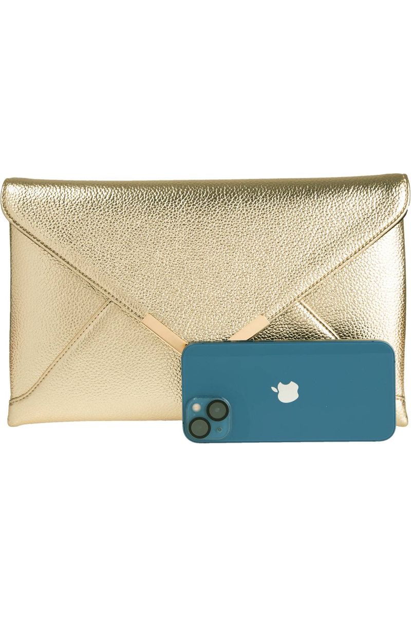 Gold Envelope Clutch