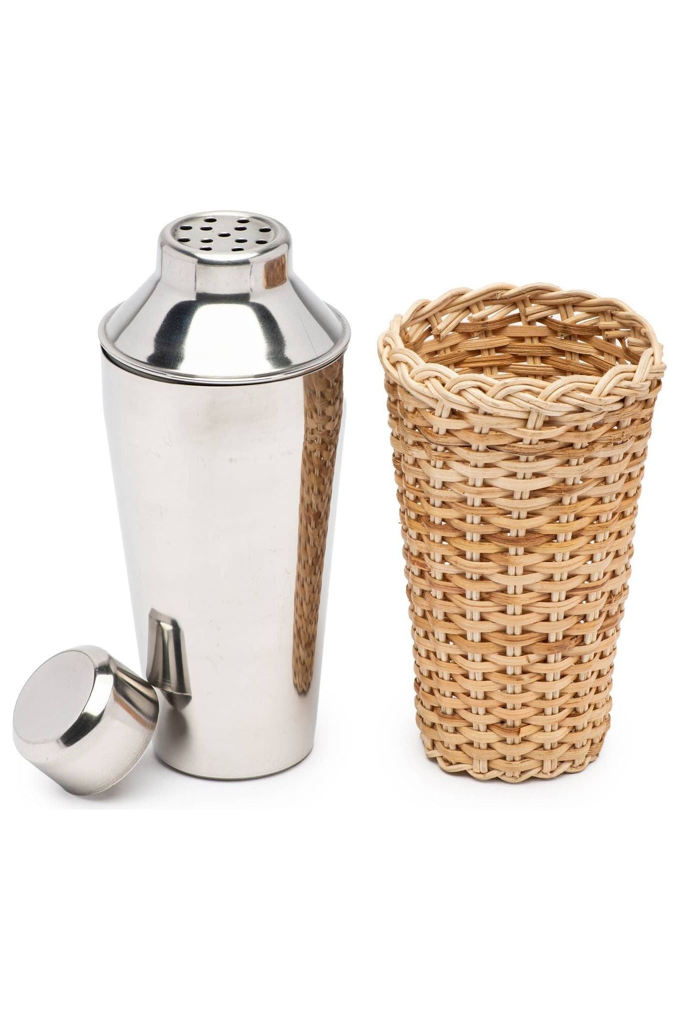 Rattan Cocktail Shaker