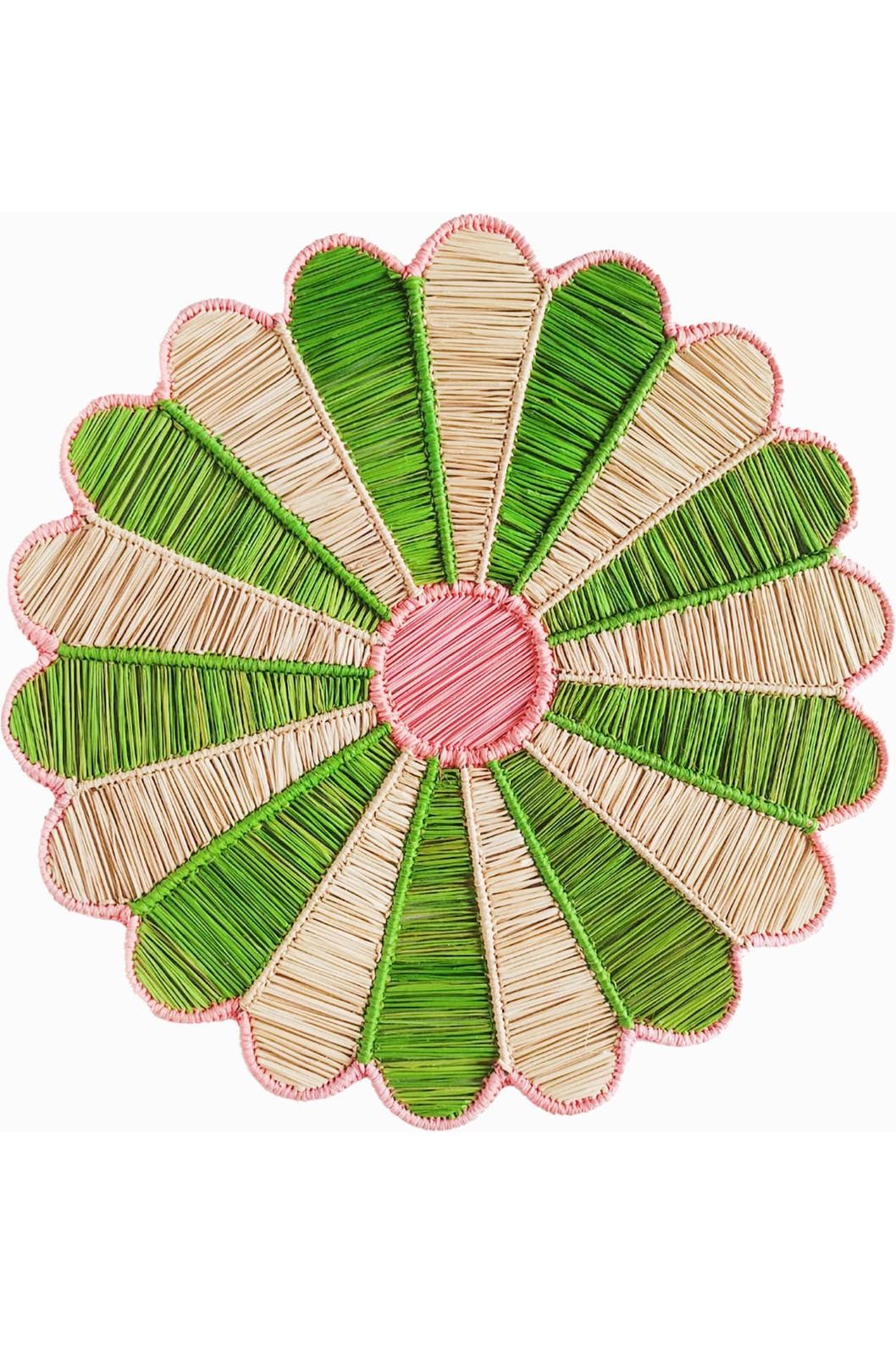 Irca Palm Placemats-Pink and Green s/4